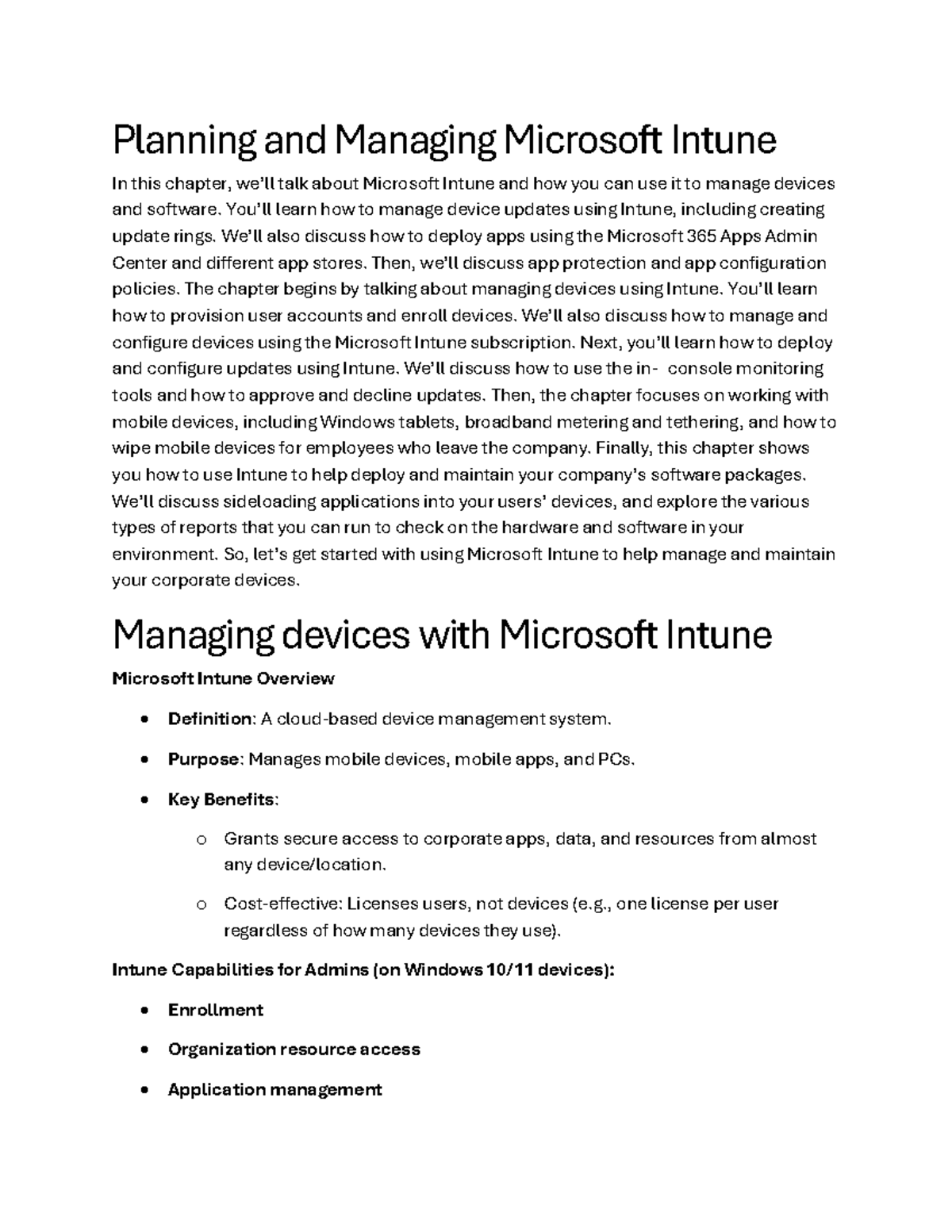 Managing Microsoft Intune: Policies, Benefits, and Applications Guide ...