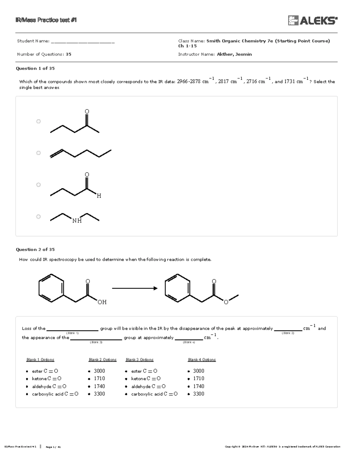 CHEM 2010 Fall 2024 Experiment 4 - Simple & Fractional Distillation ...