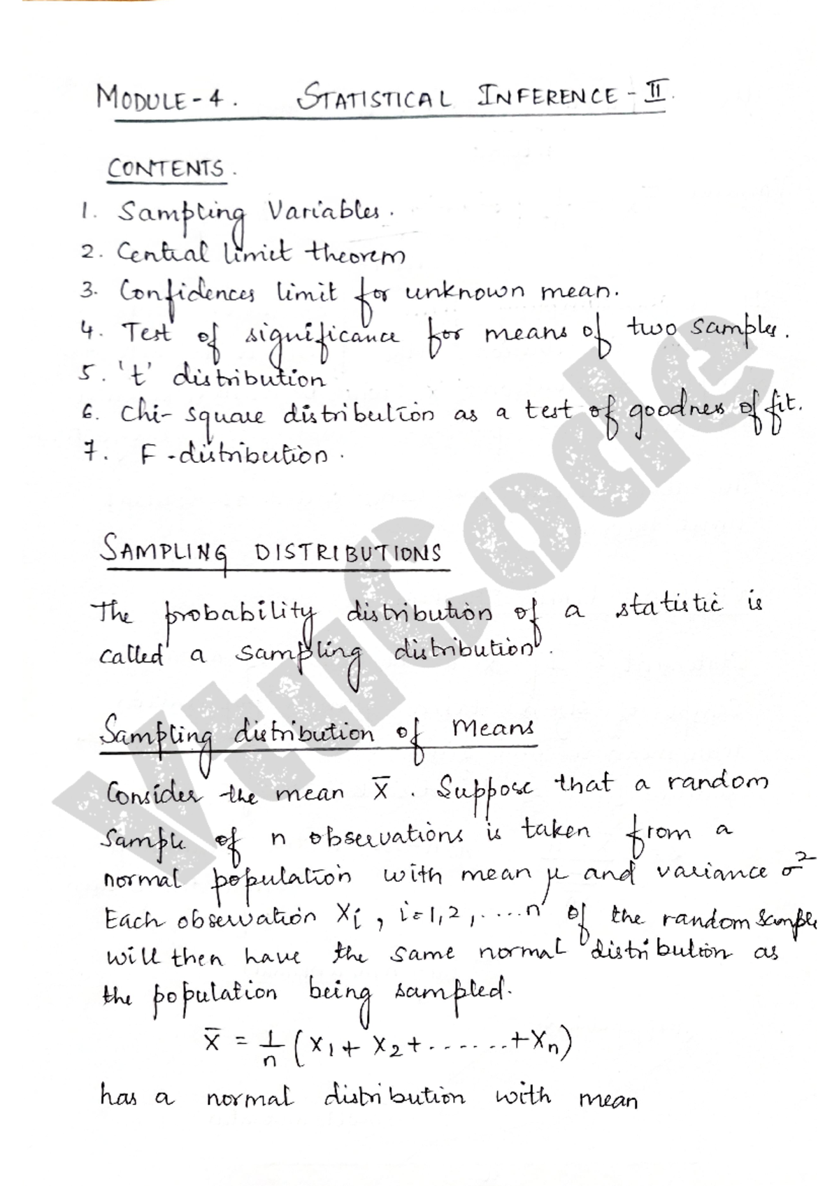 BCS301-Module-4-Statistical Inference-II: Concepts and Applications ...