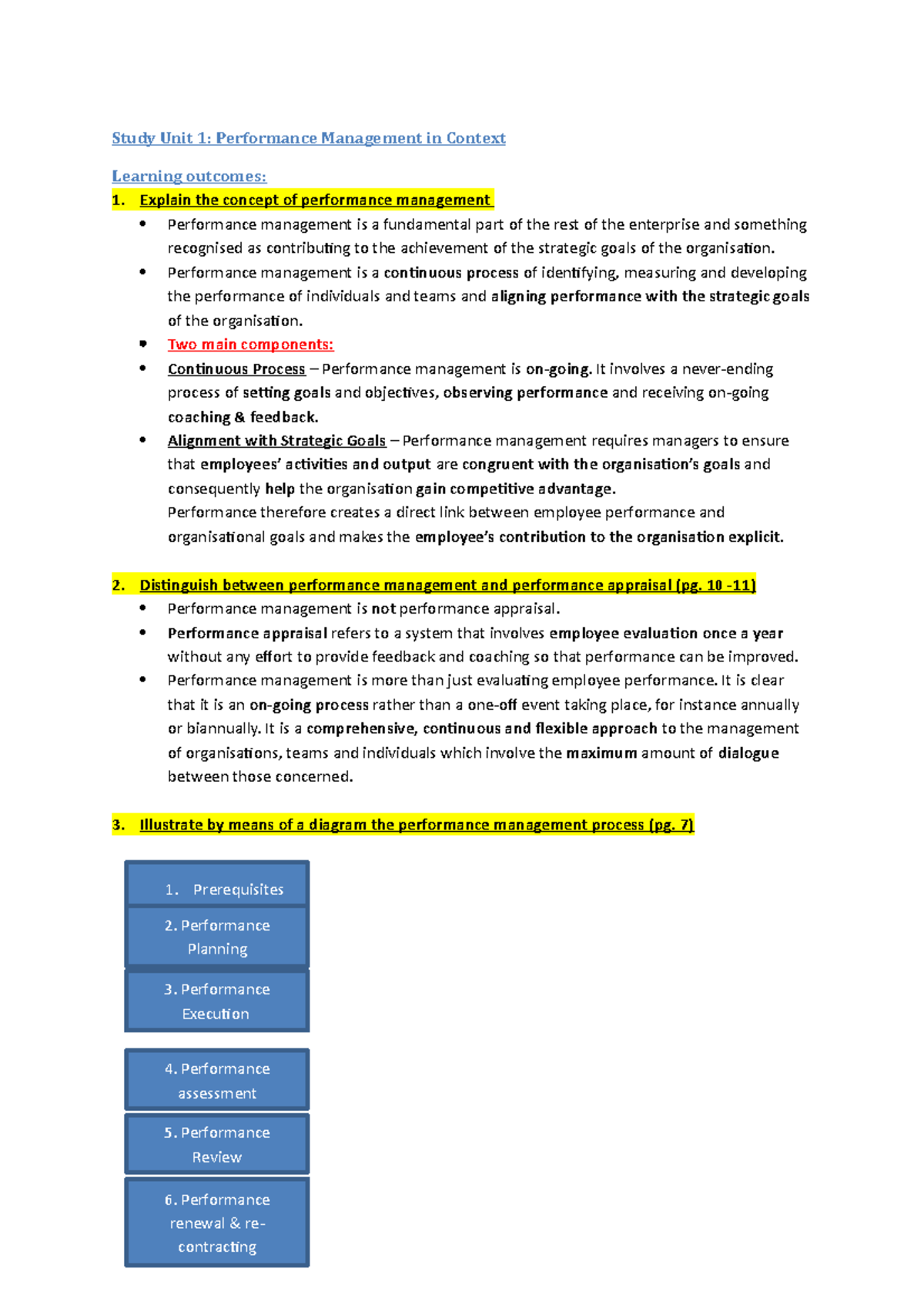 HRM3706-SU1: Understanding Performance Management in Context - Studocu