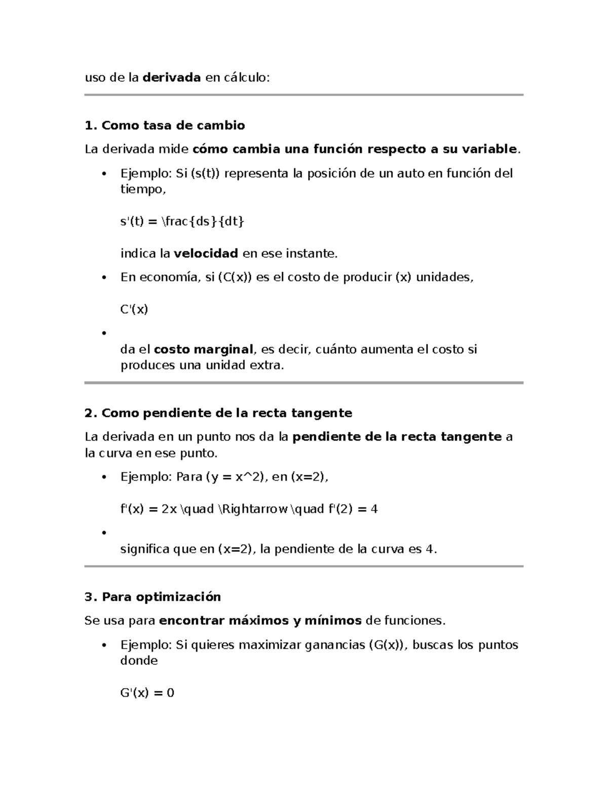 uso-de-la-derivada-en-c-lculo-tasa-de-cambio-y-optimizaci-n-studocu