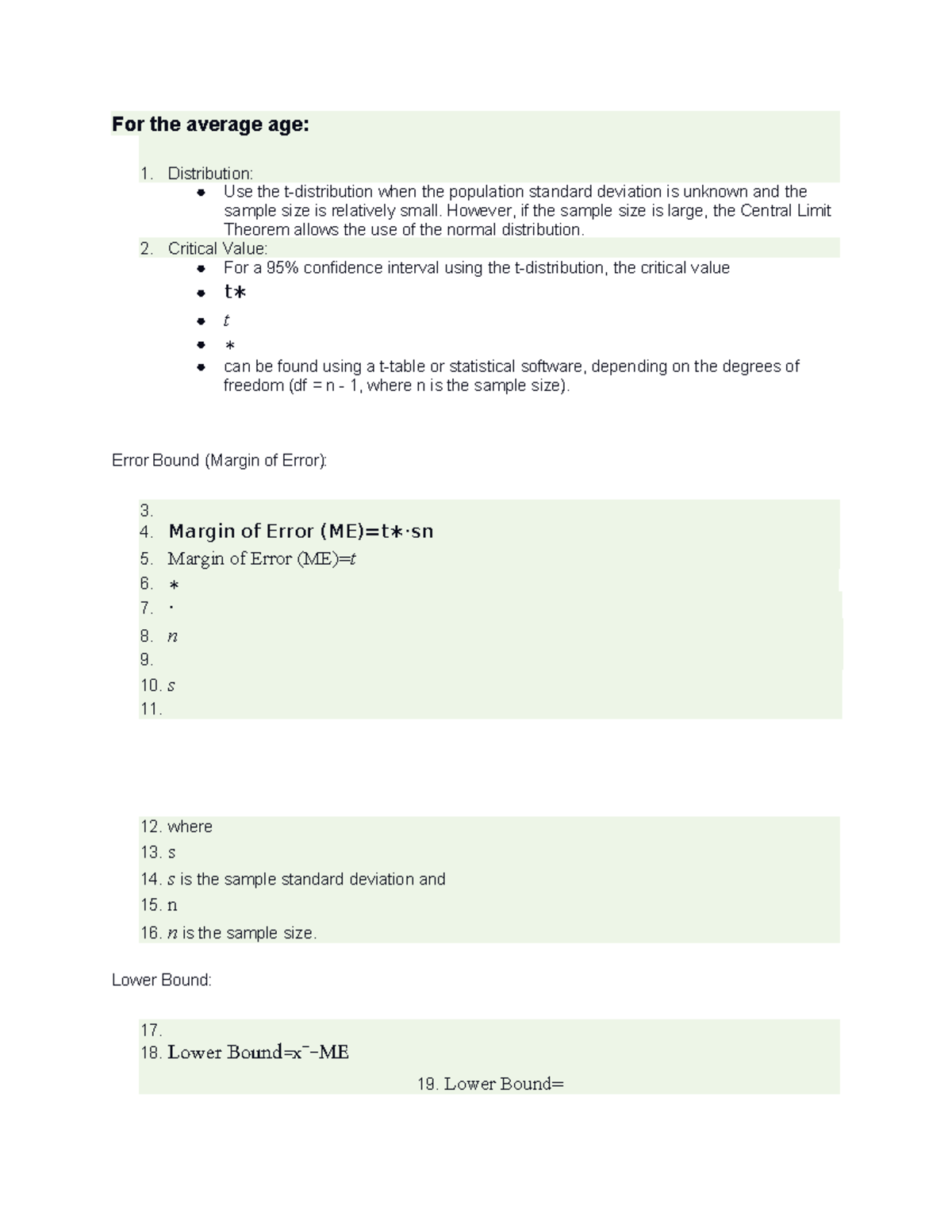 Statistical Analysis of Confidence Intervals: Project 3 Insights - Studocu