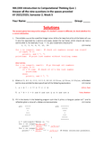 MA1008 - NTU - Introduction To Computational Thinking - Studocu