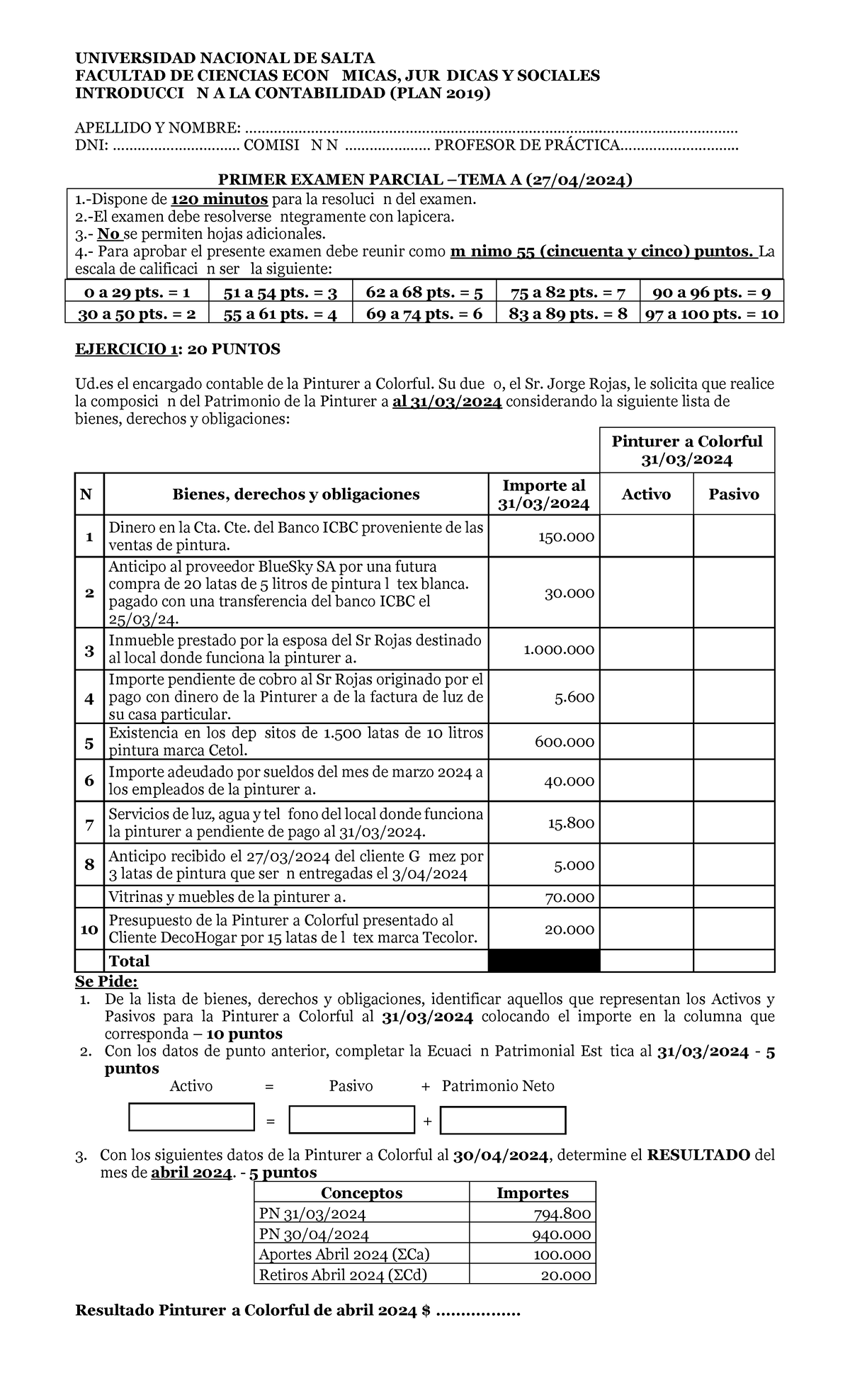 Parcial 1 IALC: Introducción a la Contabilidad 2024 - Studocu