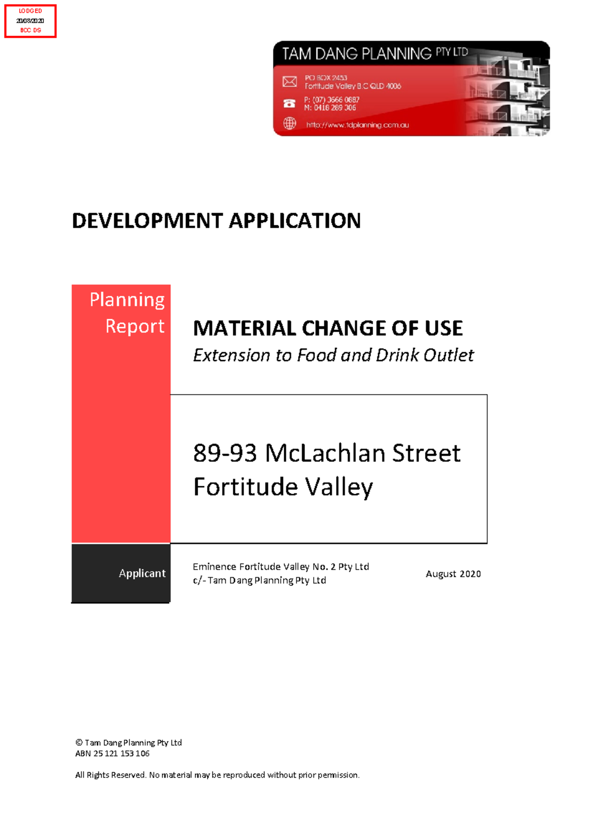 Assessment Report - Material Used - DEVELOPMENT APPLICATION Planning ...