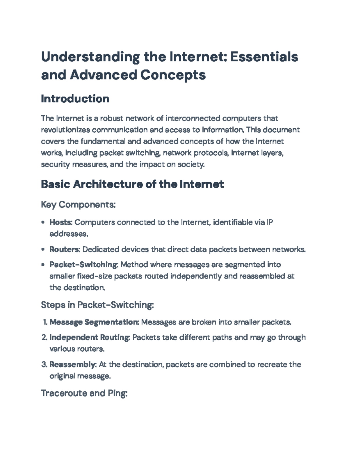 Understanding the Internet: Essentials and Advanced Concepts ...