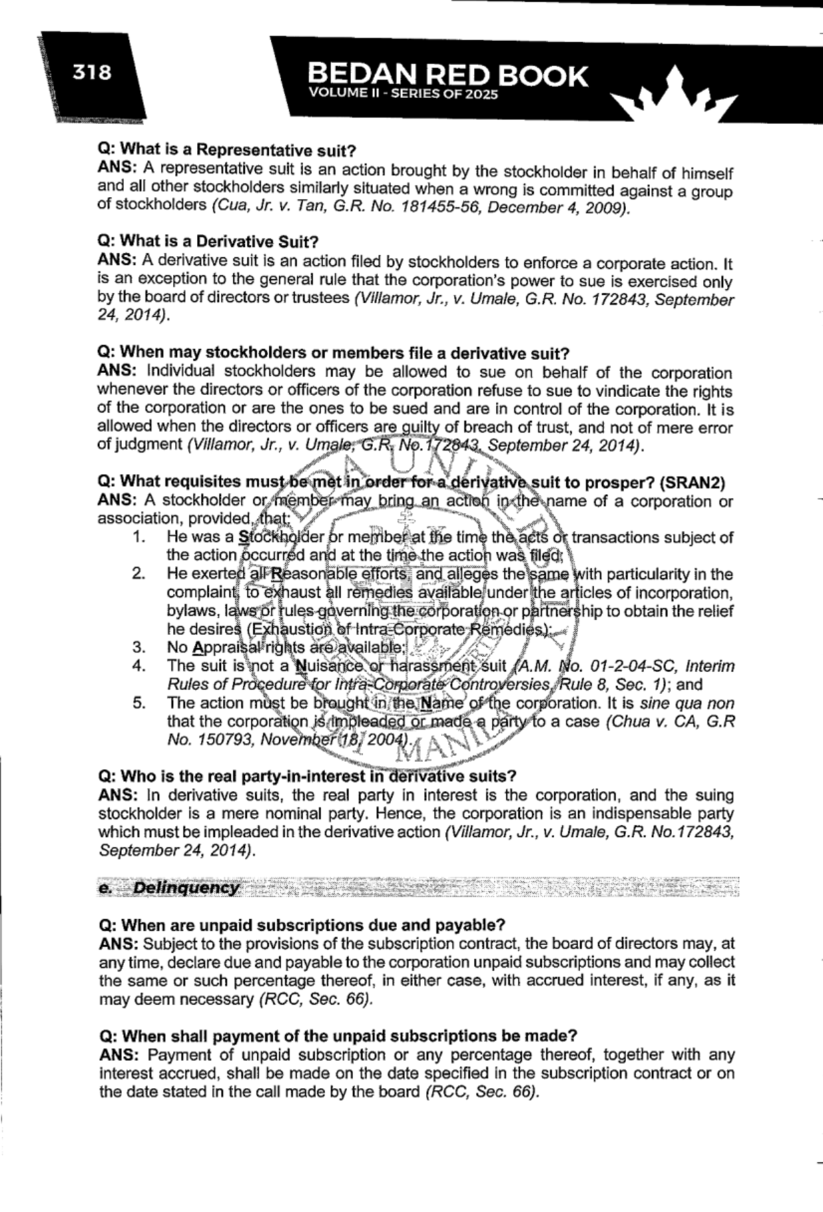 Understanding Representative and Derivative Suits in Corporate Law ...