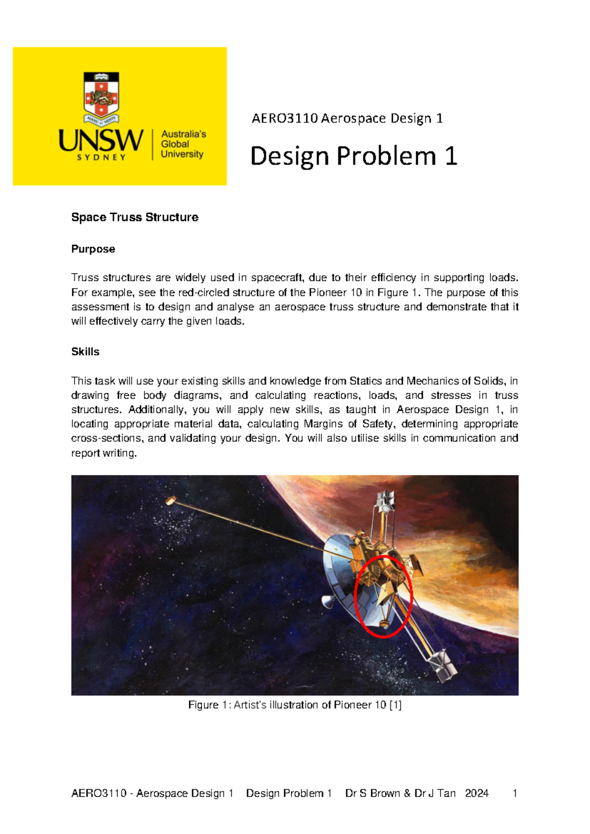 AERO3110 Aerospace Design 1 Final Design Problem - Space Truss ...