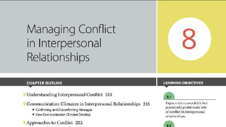 Managing Conflict in Interpersonal Relationships: Strategies for Win ...
