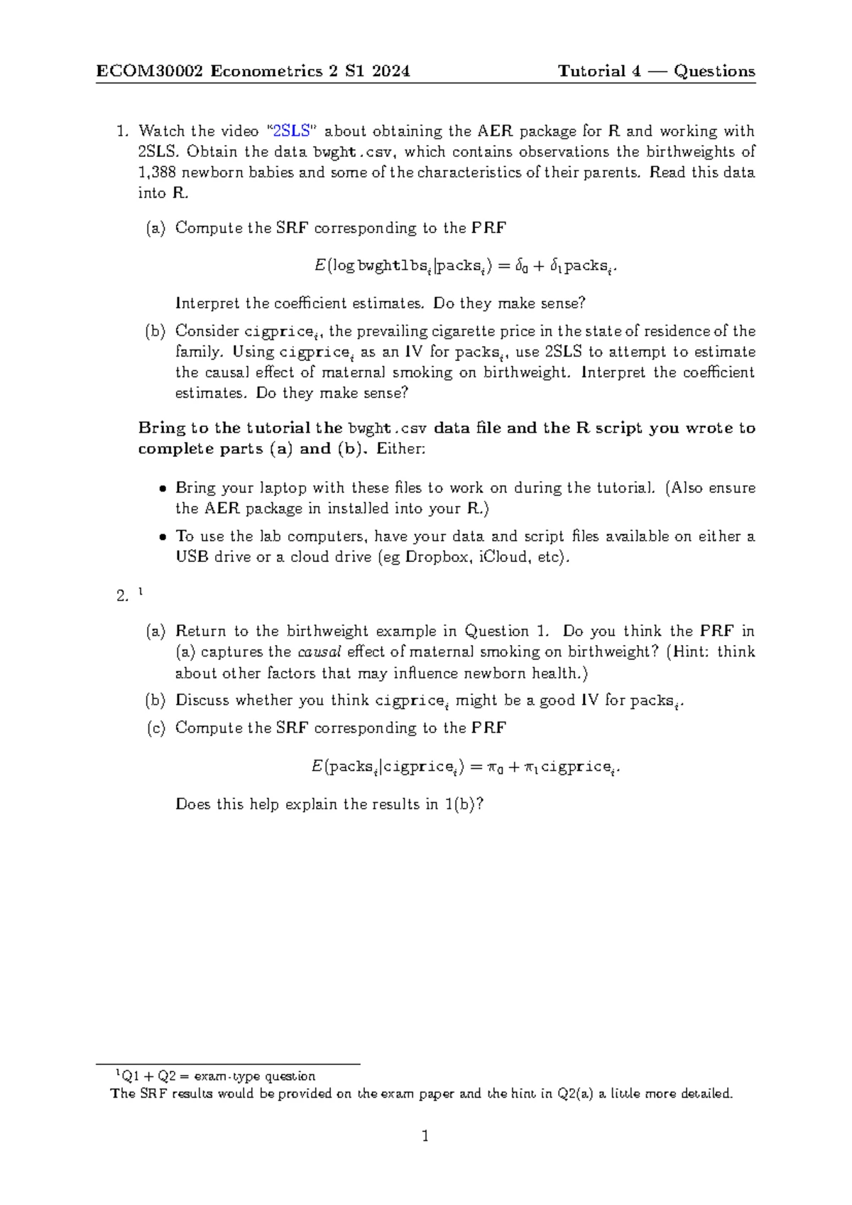 Econometrics 2 Semester 1, 2025 Midterm Exam Feedback & Stats - Studocu