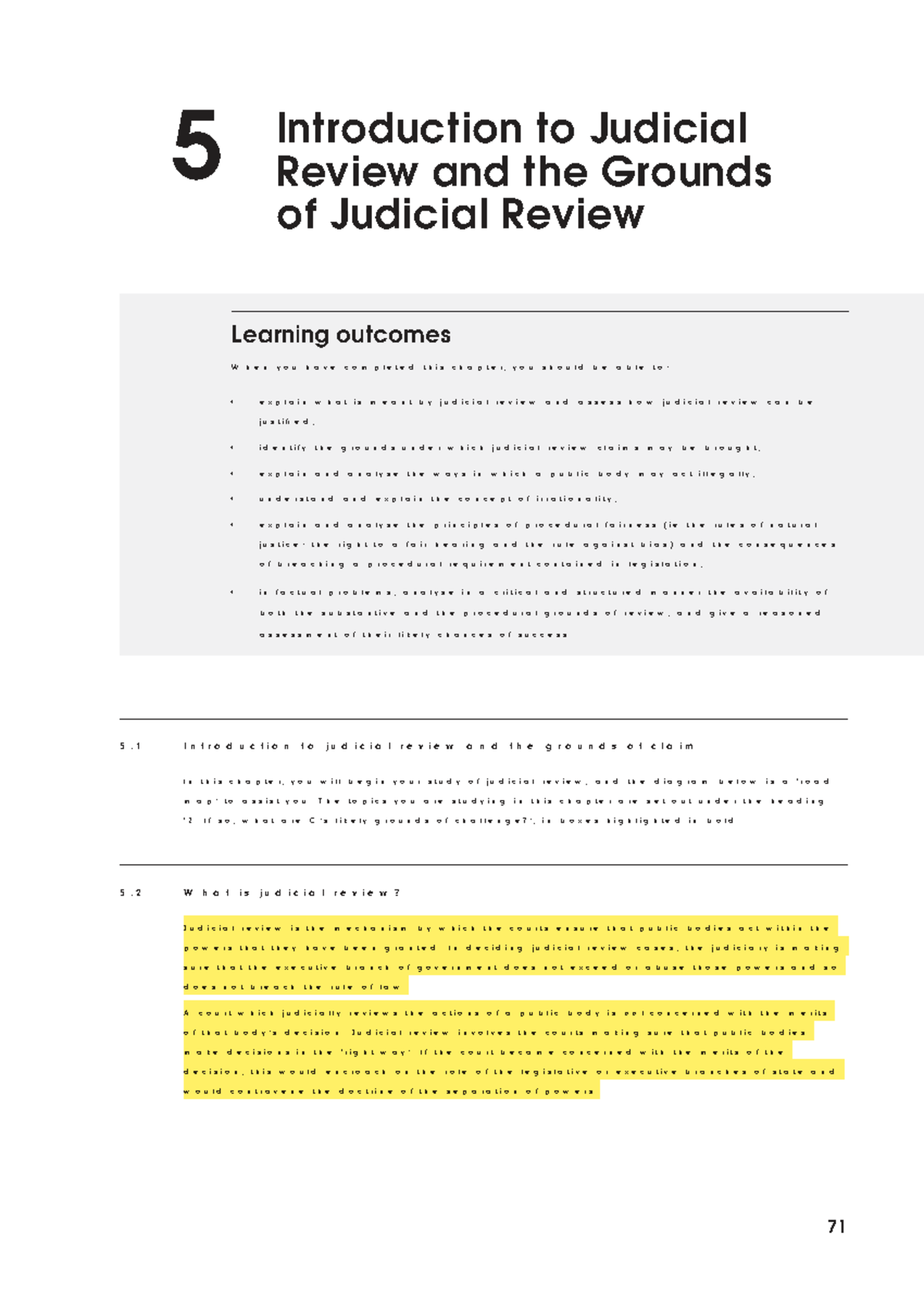 Judicial Review: Understanding Grounds and Principles (Course Code: LAW ...