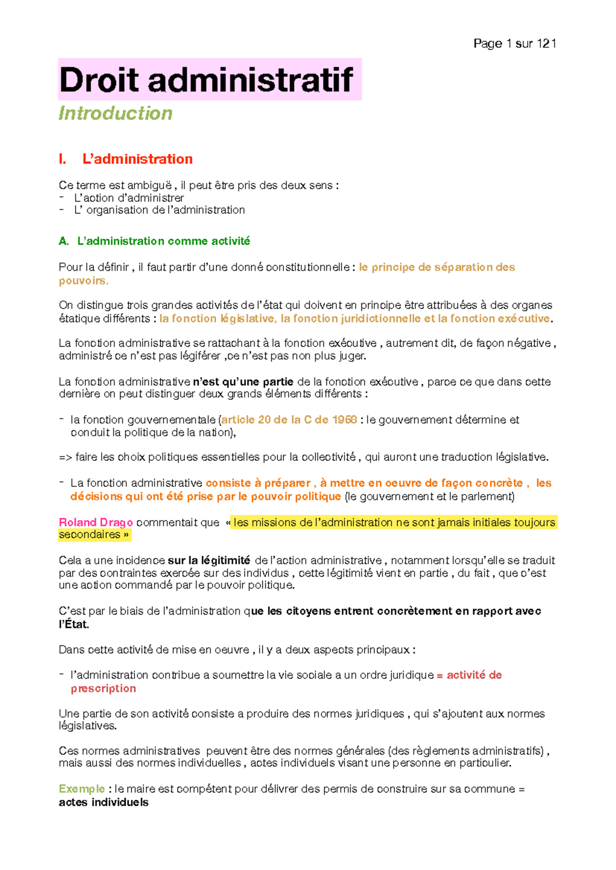 Droit Administratif - Introduction et Concepts Fondamentaux (S3 L2 ...
