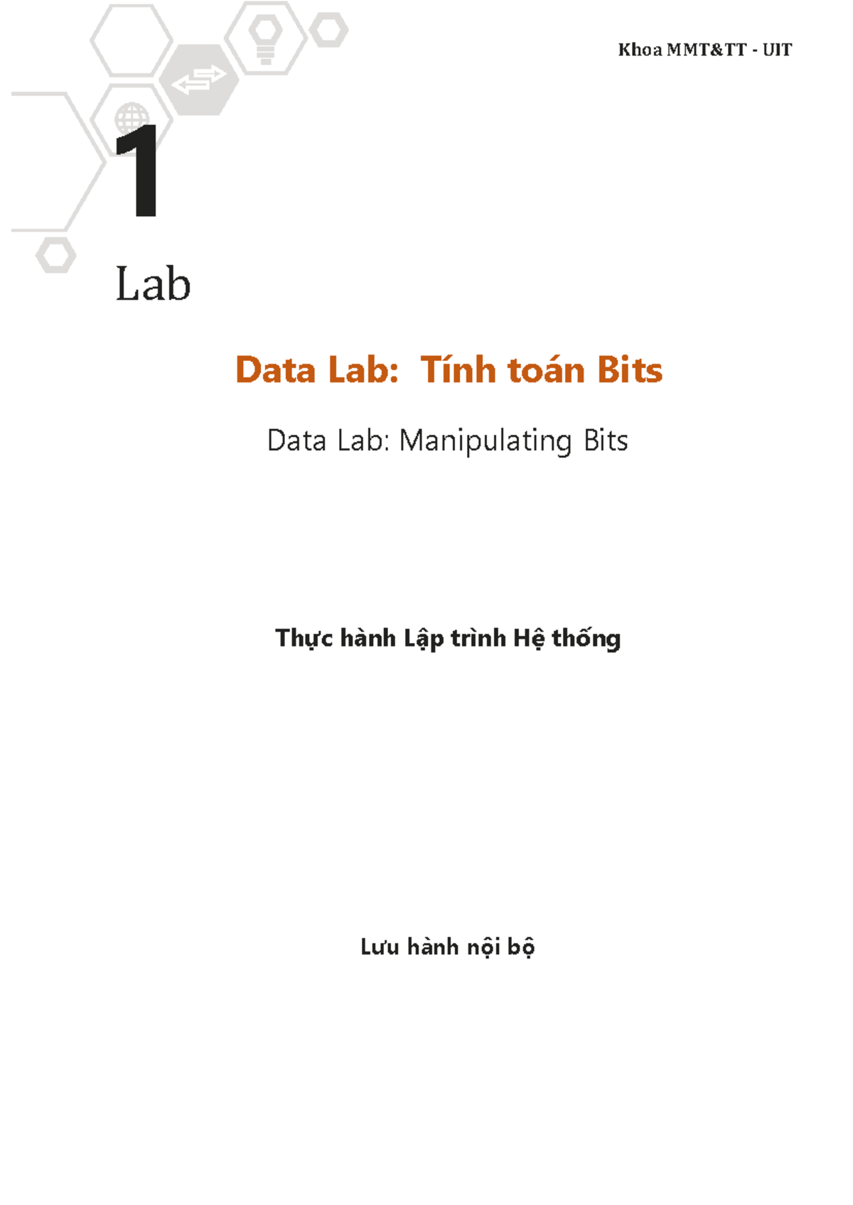 Khoa UIT 1 Lab 1: Data Lab on Bit Manipulation Techniques - Studocu