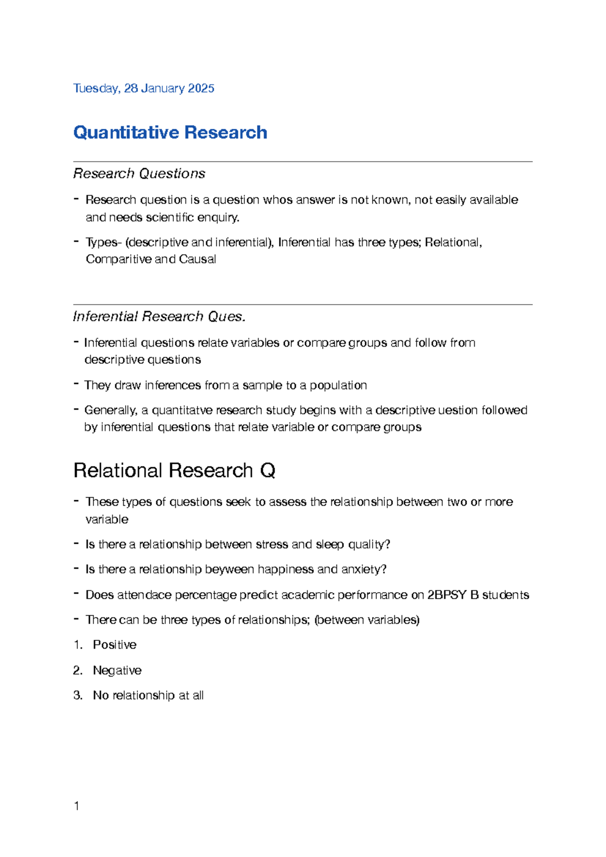 Quantitative Research - Tuesday, 28 January 2025 Quantitative Research ...