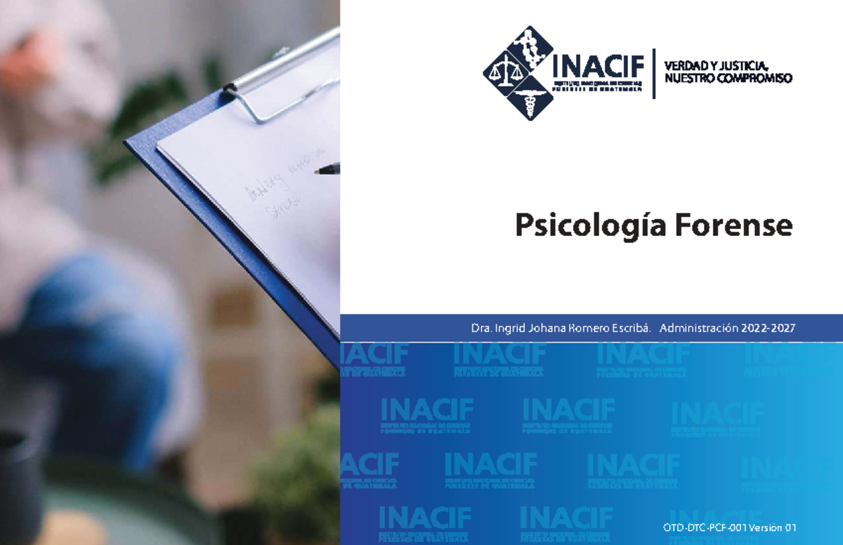 Guía de Servicios de Psicología Forense INACIF - Versión 01 - Studocu