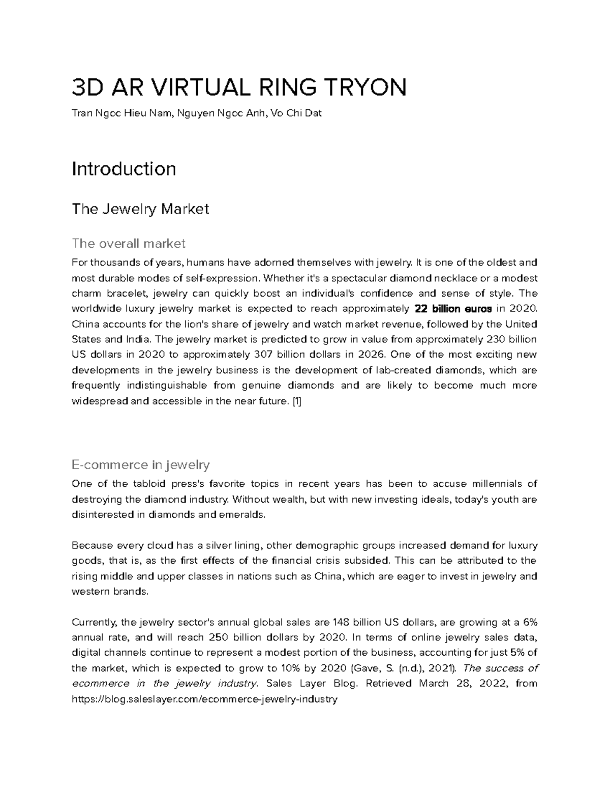 Computer Graphic Report 3D AR Virtual Ring Tryon - 3D AR VIRTUAL RING ...