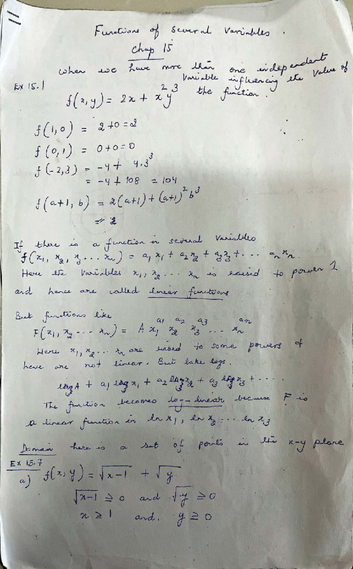 Ch 15: Functions of Several Variables - Sem 1 Math for Business Econ ...