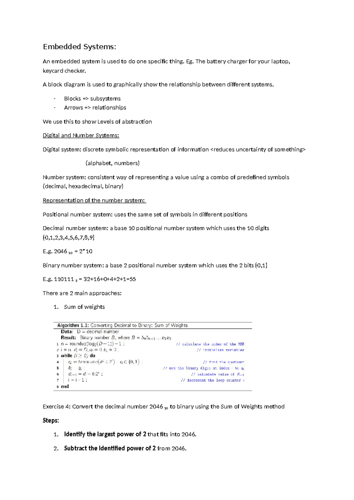 Embedded Systems - week 1&2, boolean algebra summaries - Embedded ...