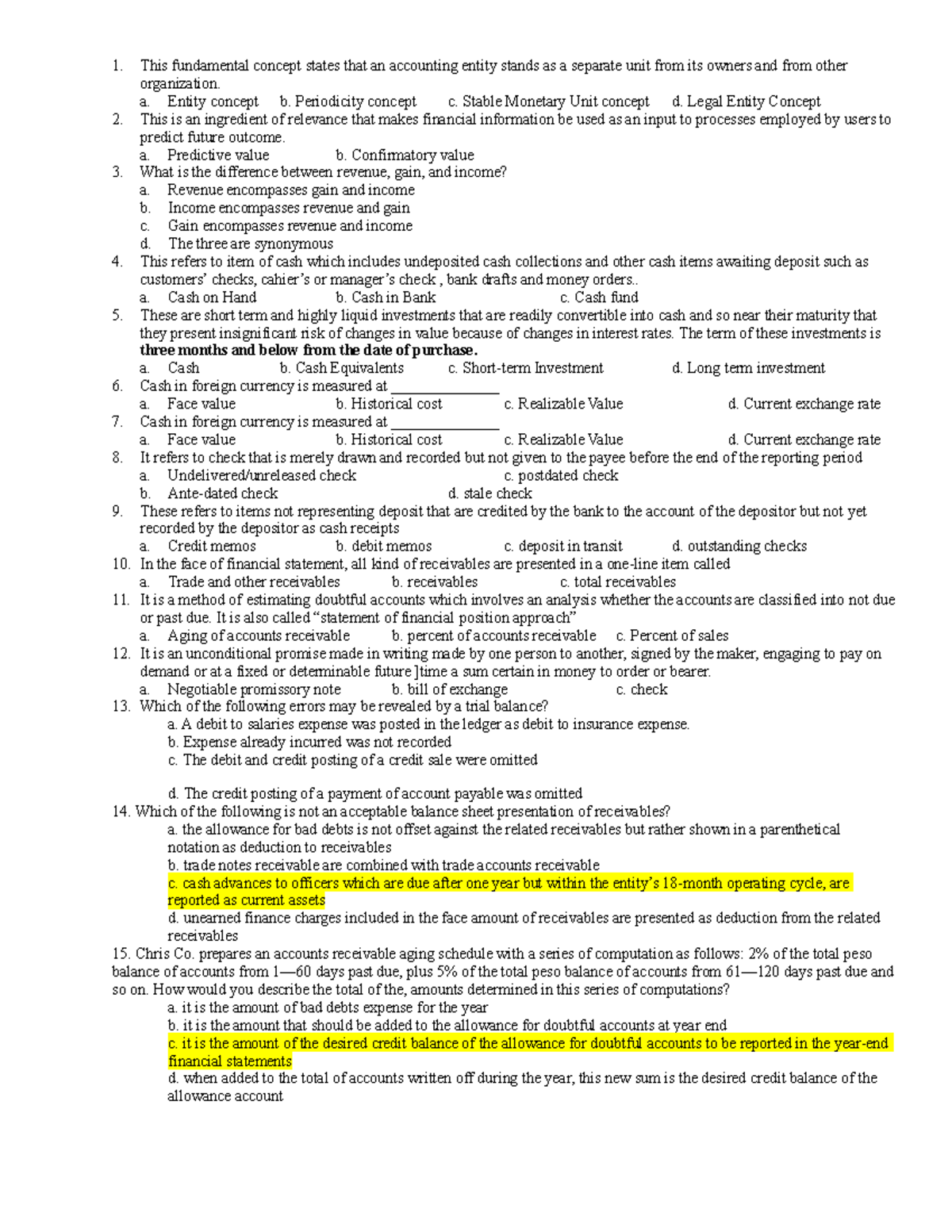 Intermediate Accounting 1 - Prelim Exam Review Notes 2021 - Studocu