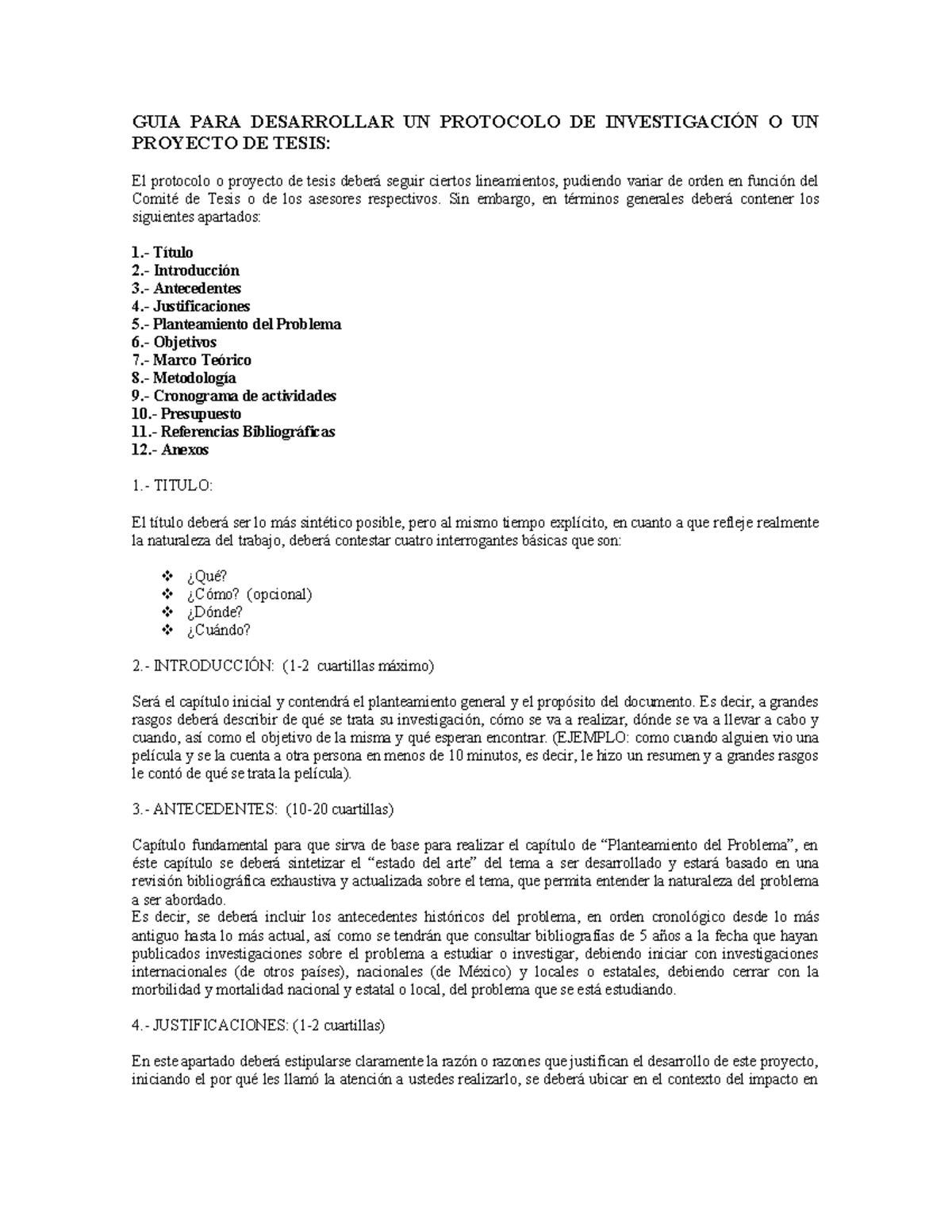 Guía para Desarrollar un Protocolo de Investigación: Tesis y Proyecto ...