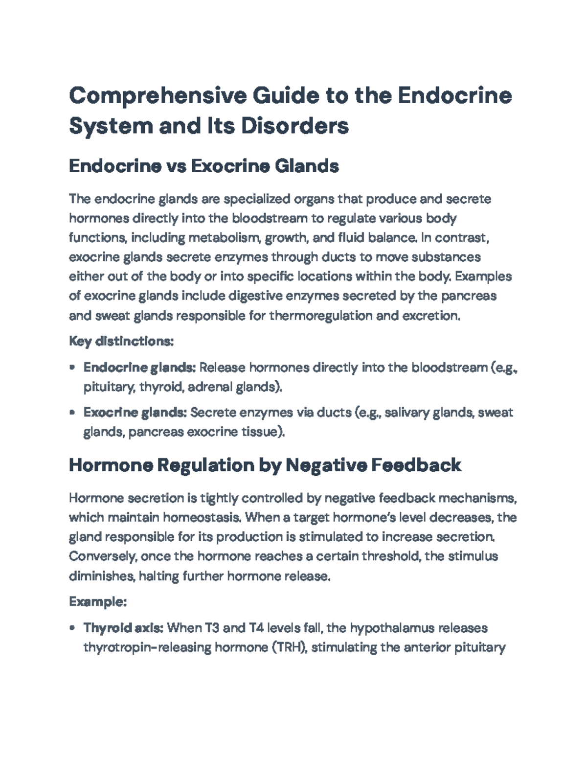 Comprehensive Guide to Endocrine Disorders and Hormone Functions ...