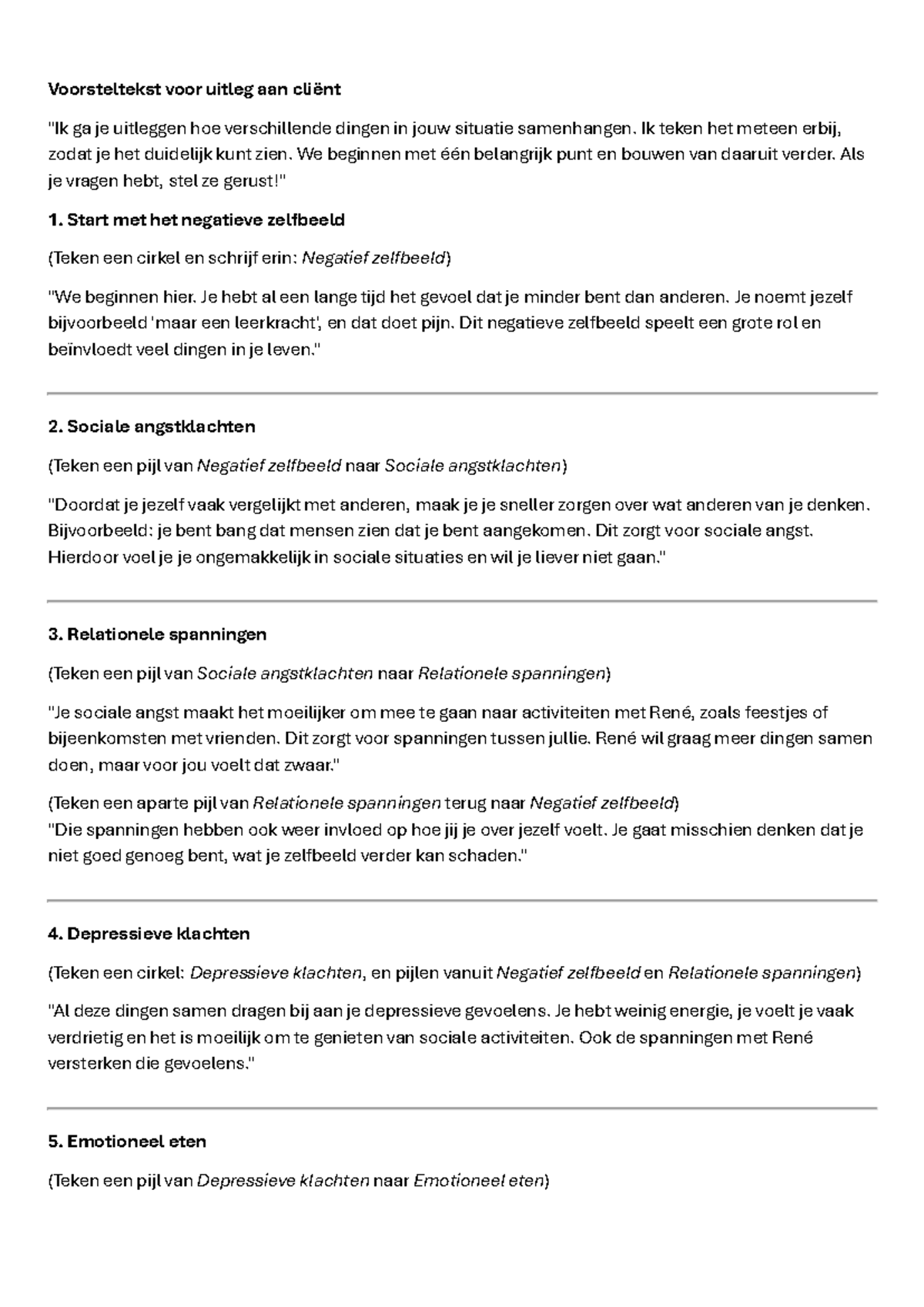 Voorbeeld gesprek - Door Chatgpt - Voorsteltekst voor uitleg aan cliënt ...