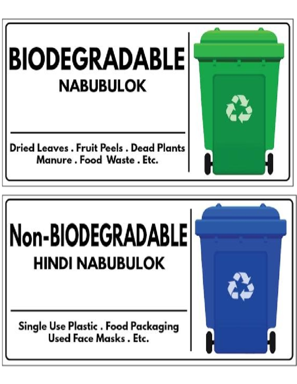 Trash-bin - Trash bin labels - Environmental Systems and Societies SL ...