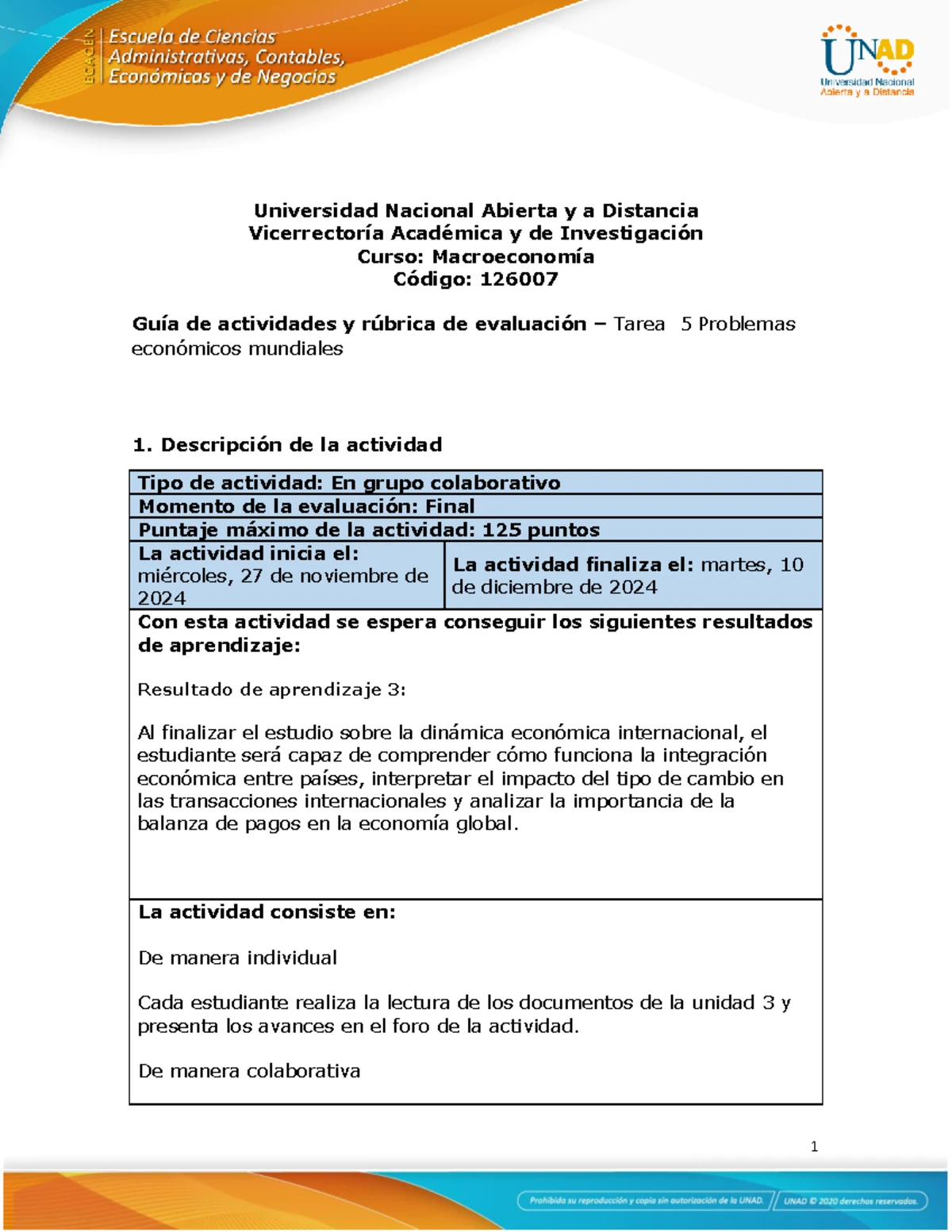 Tarea 1: Gobernanza Internacional y Desafíos de la Cooperación (GI-101 ...