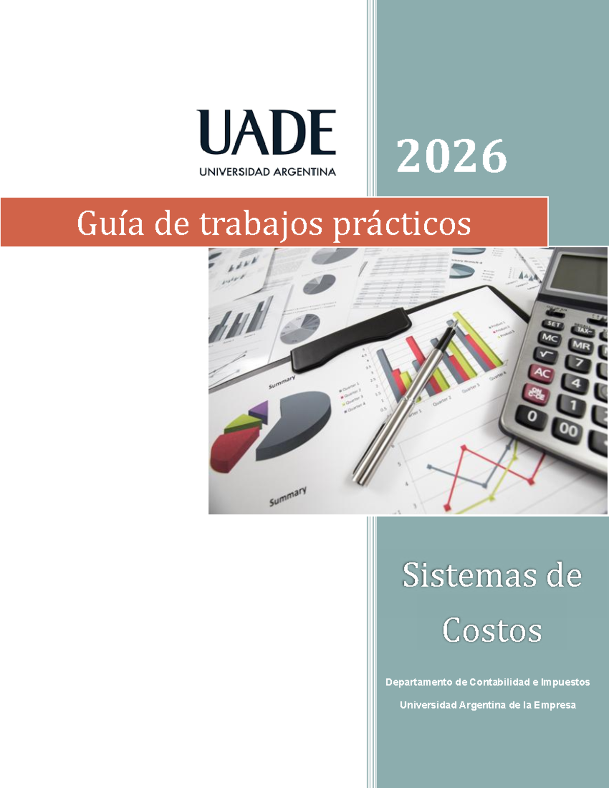 Guía de Trabajos Prácticos: Sistemas de Costos 1 - 2026 - Studocu