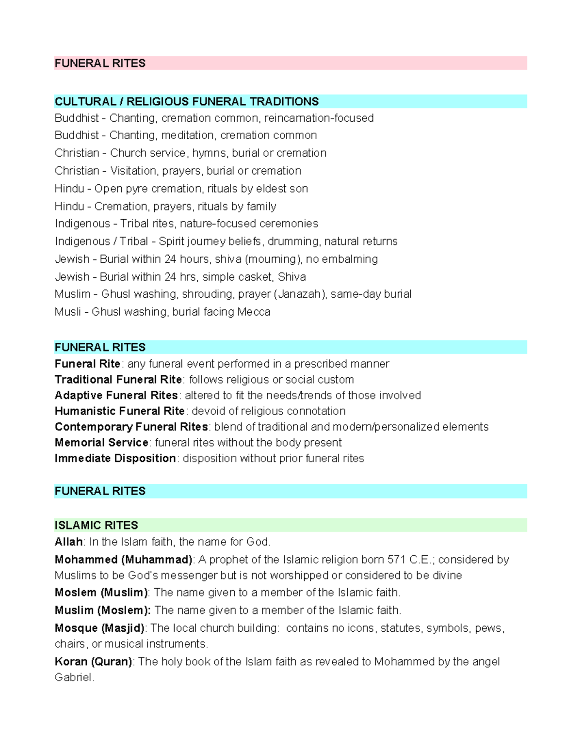 Comprehensive Guide to Funeral Rites Across Cultures and Religions ...