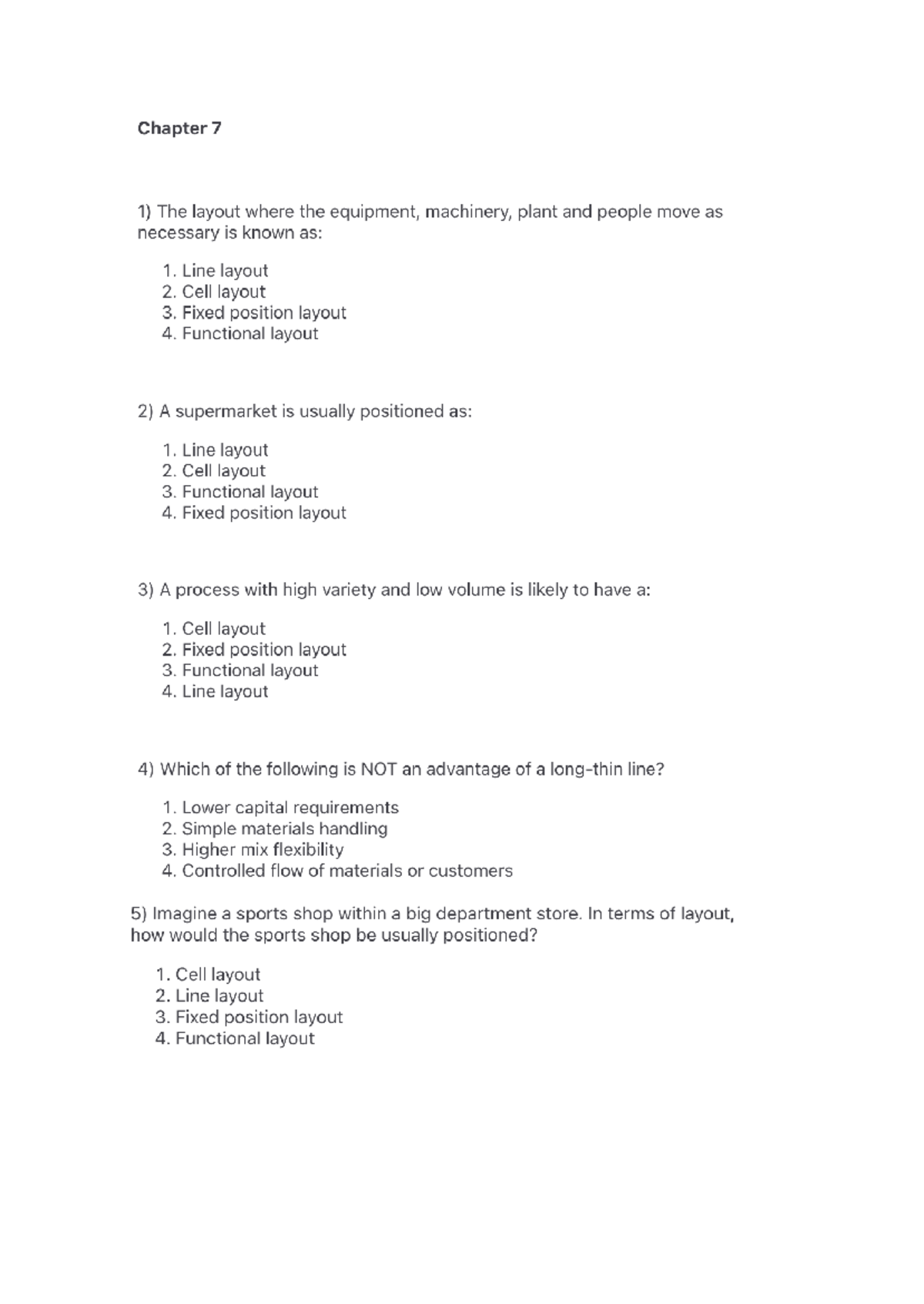 BOP Chapter 7 - practice exam - Business Operations and Processes ...