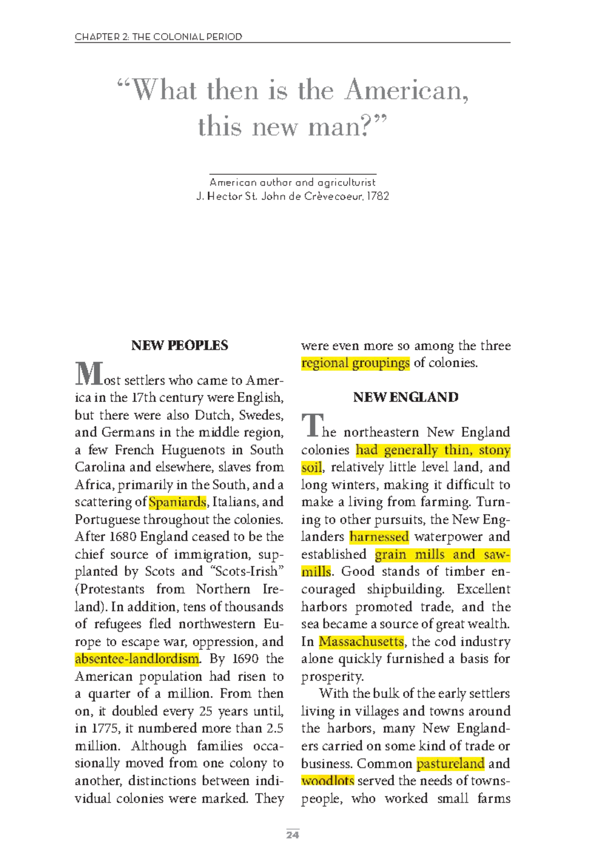 CHAPTER 2: THE COLONIAL PERIOD - New Peoples & New England Insights ...