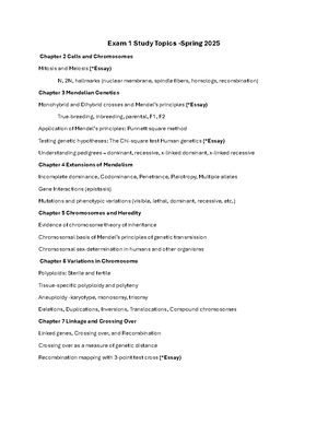 Exam 3 Study Guide – Spring 2025: Gene Expression & Molecular Genetics ...