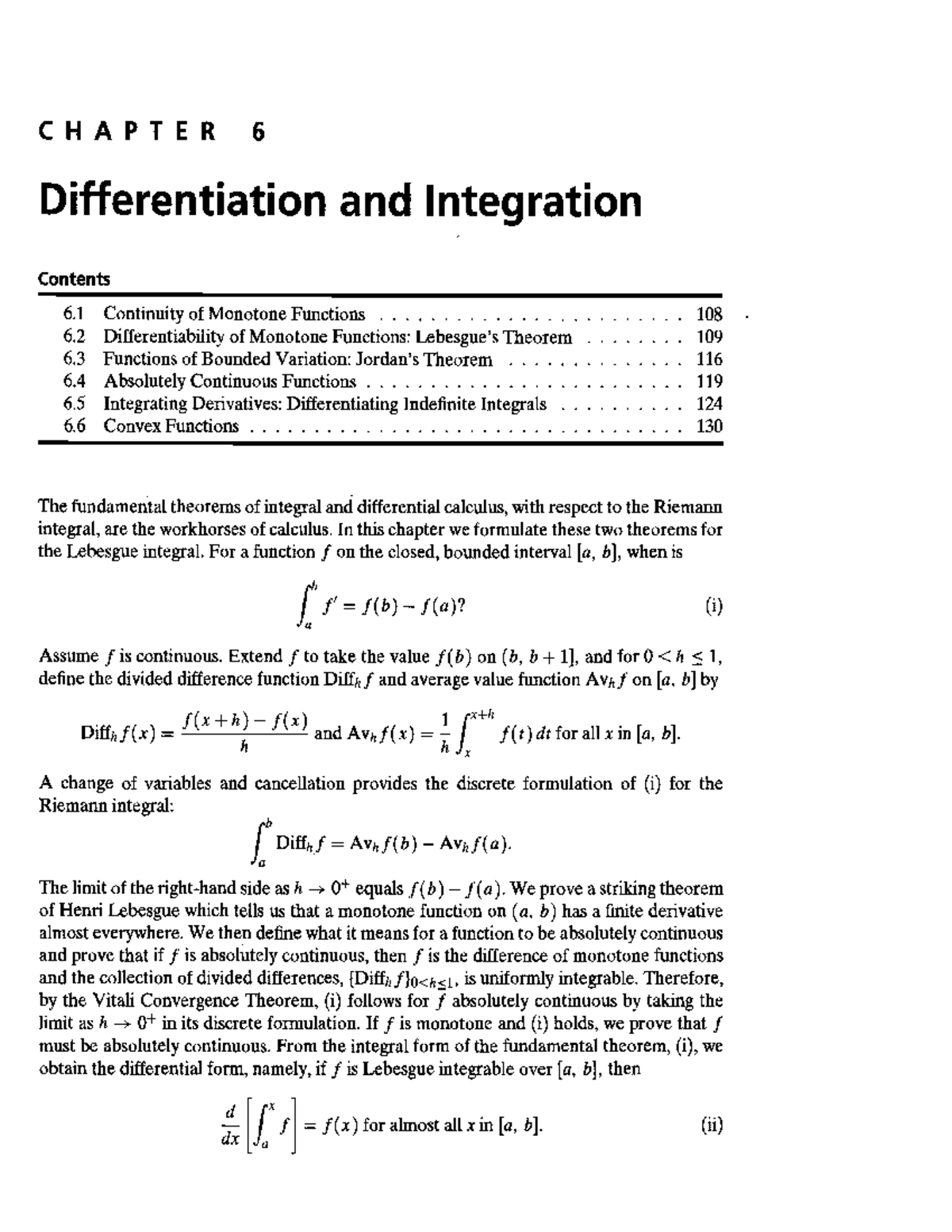 MSc Maths (Part-7) Real Analysis: Chap-6 Differentiation & Integration ...