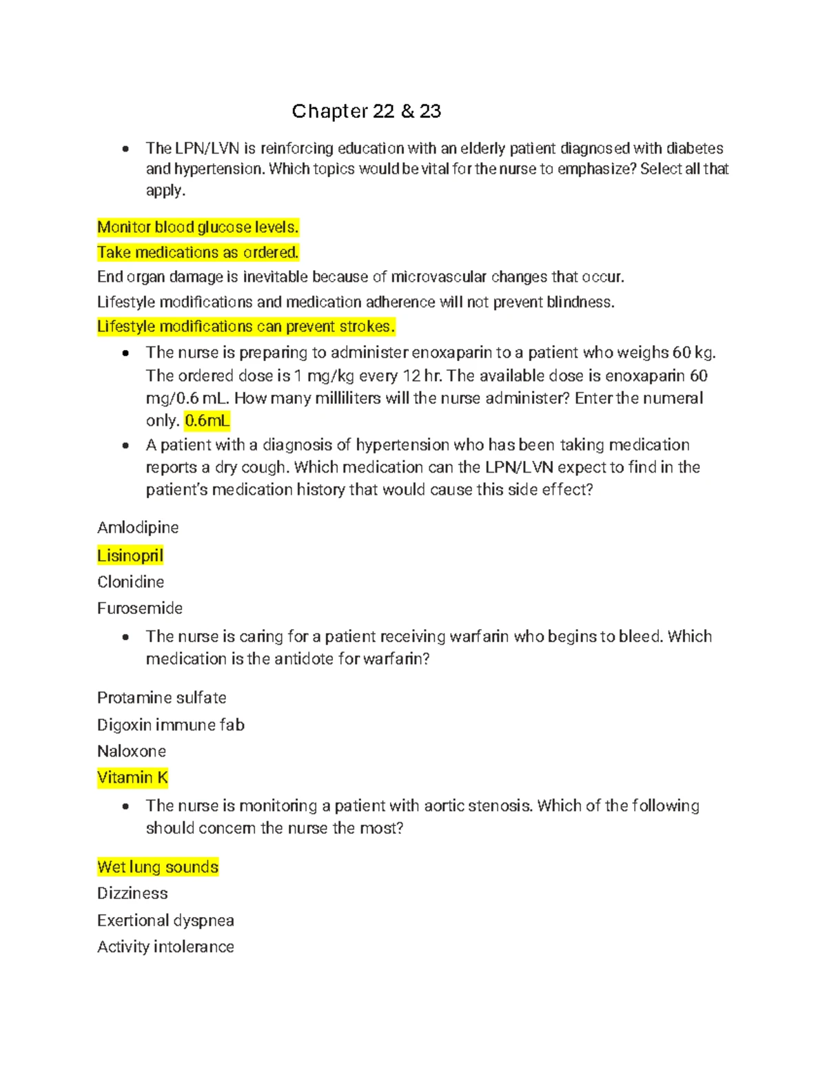 Chapter 21 Study: Nursing Interventions for Cardiac Patients - Studocu