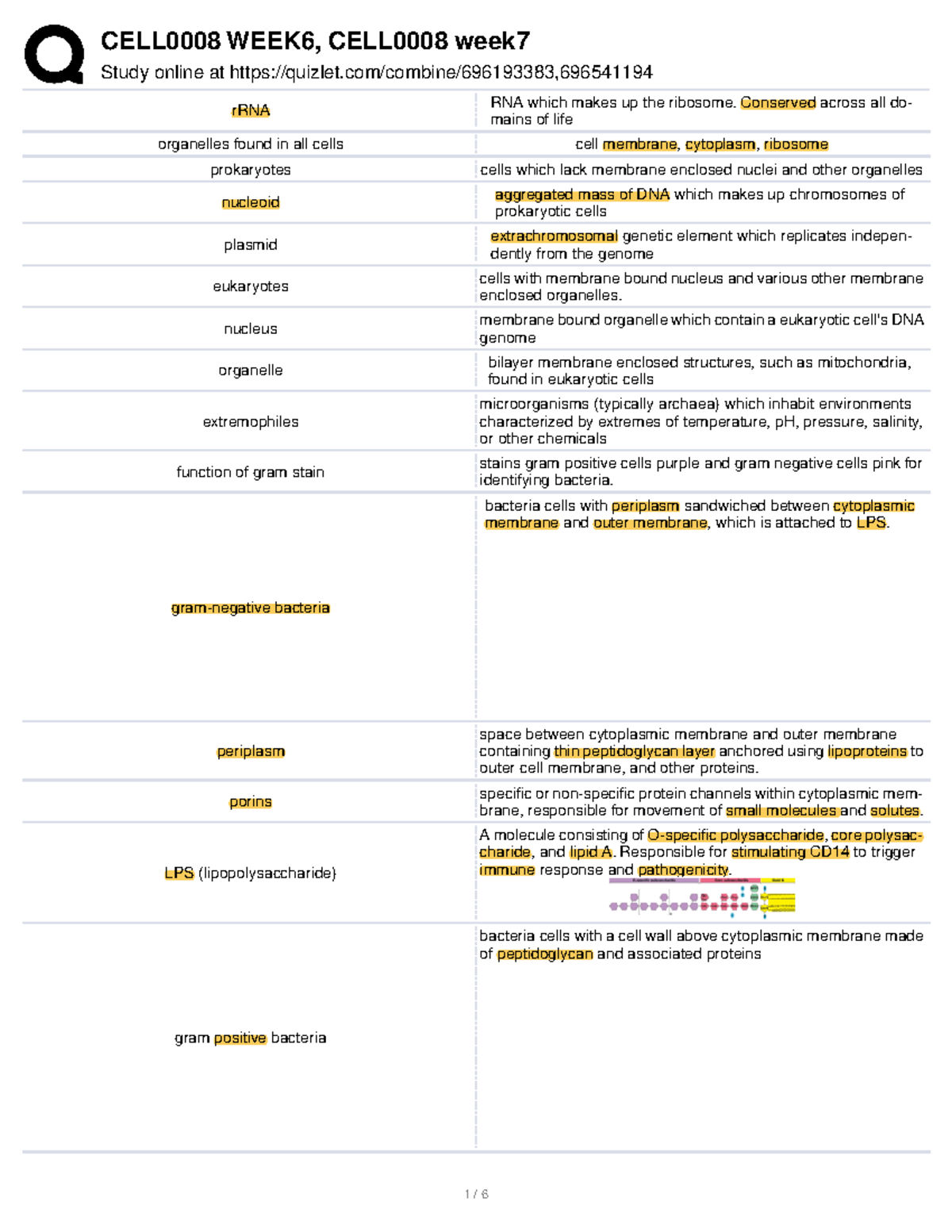 Bacterial Cell Biology Study Guide CELL0008: Key Concepts & Structures ...