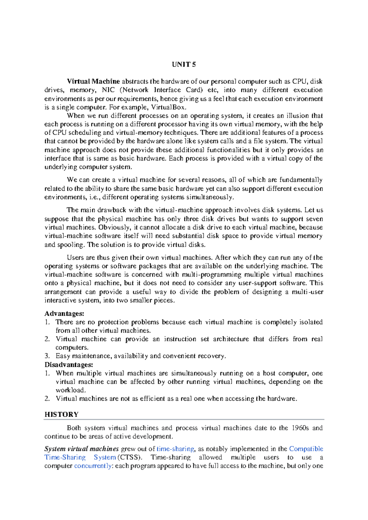 Virtual Machines and Mobile OS - UNIT 5 Virtual Machine abstracts the ...