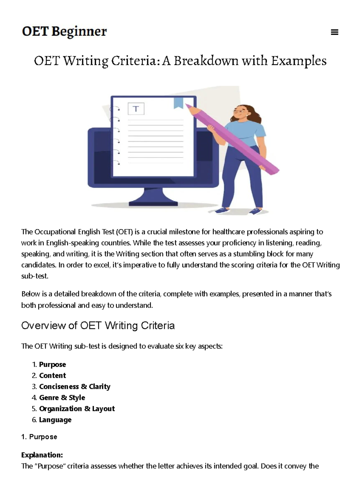 Oet-writing-criteria-a-breakdown-with-examples- OET Writing Criteria: A ...