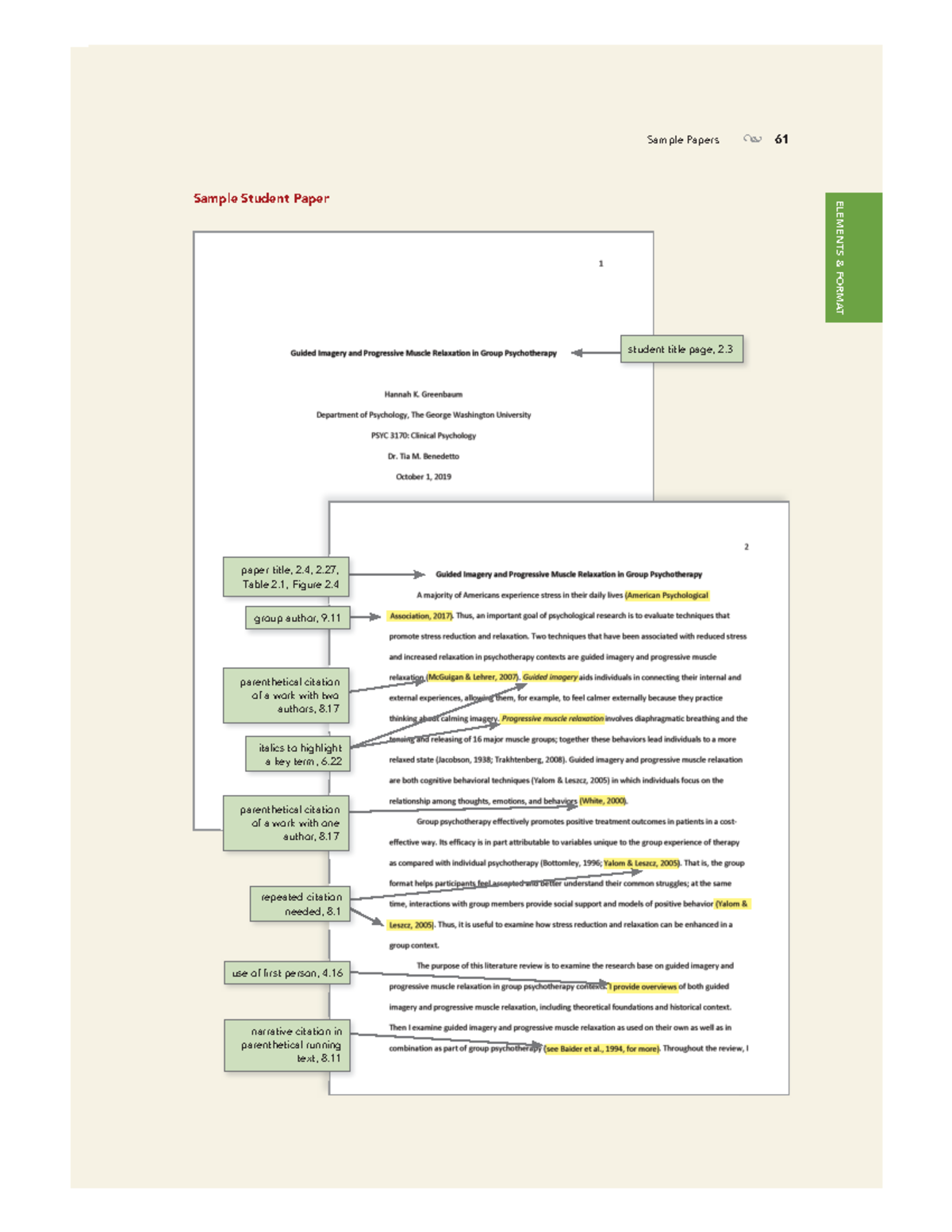 APA sample format examples - Sample Papers! 61 Sample Student Paper ...