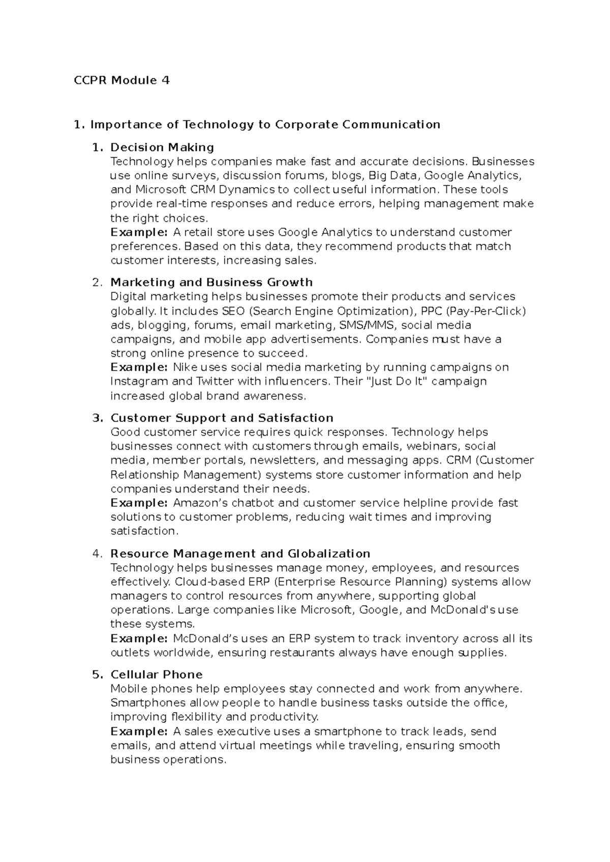 CCPR 101: Introduction to Public Relations and Its Key Functions - Studocu