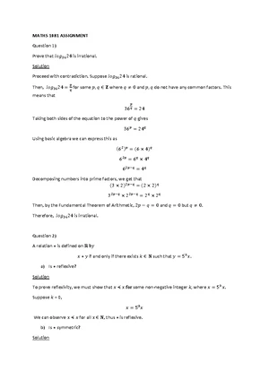 MATH1081 Final Assignment Submission by Priyanshu Mishra - Studocu