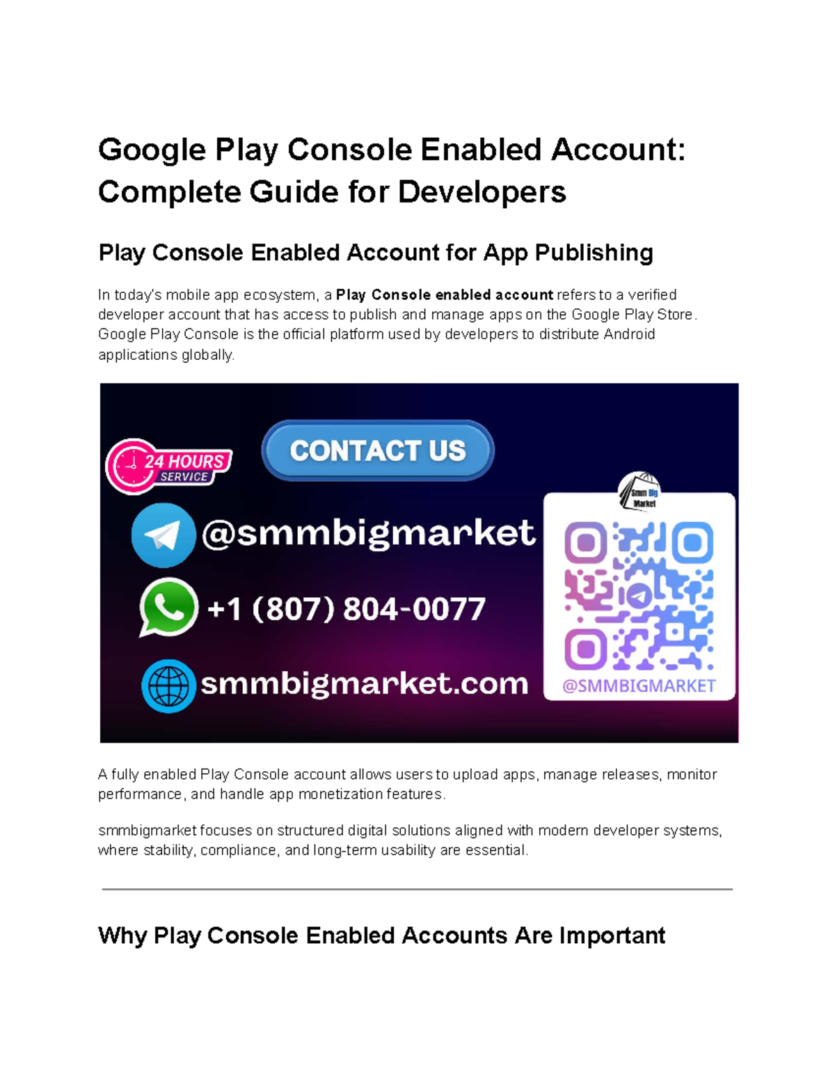 Google Play Console Enabled Account: Developer's Essential Guide (2026 ...