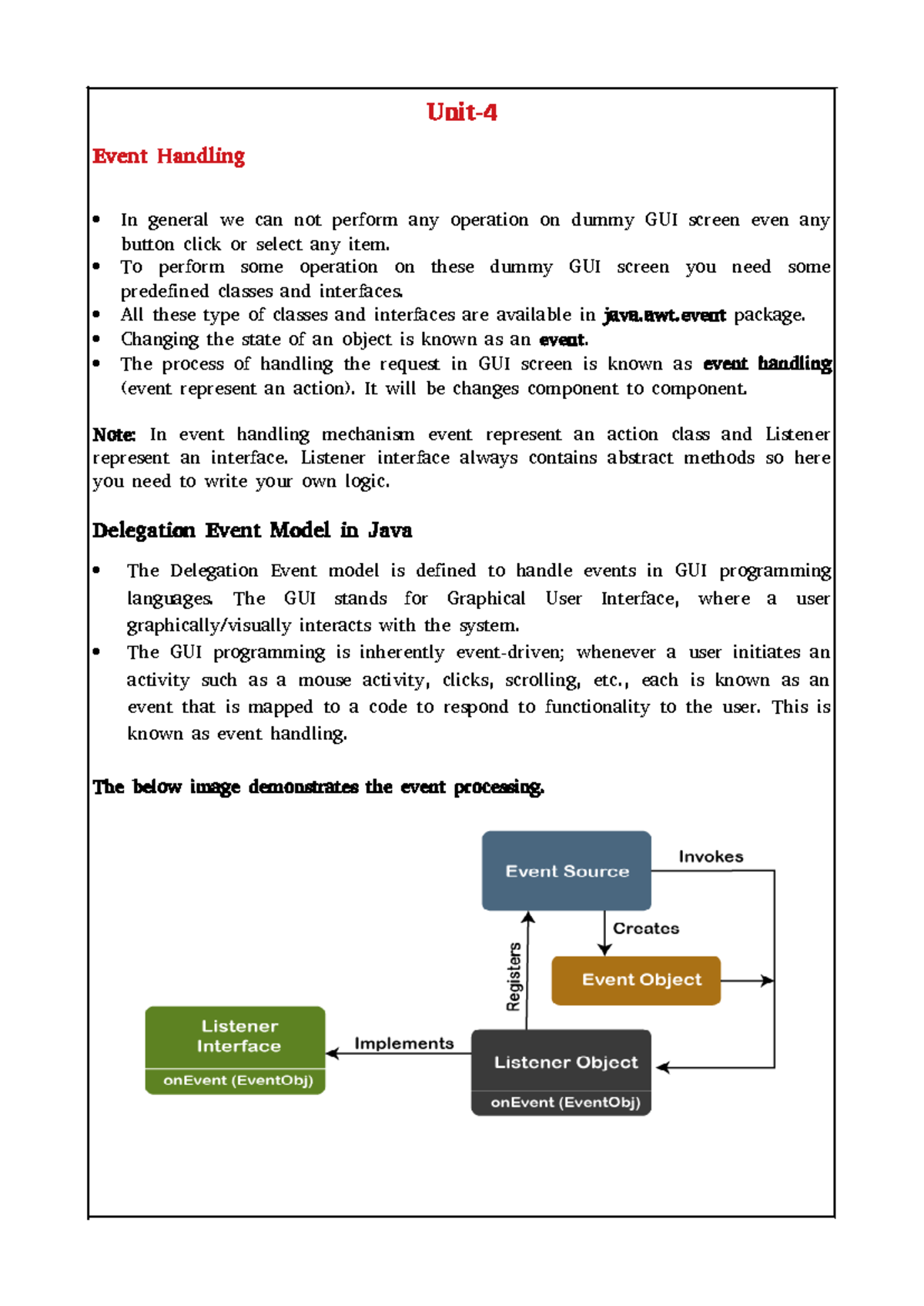 Java unit4 - Java is a high-level, object-oriented programming language ...
