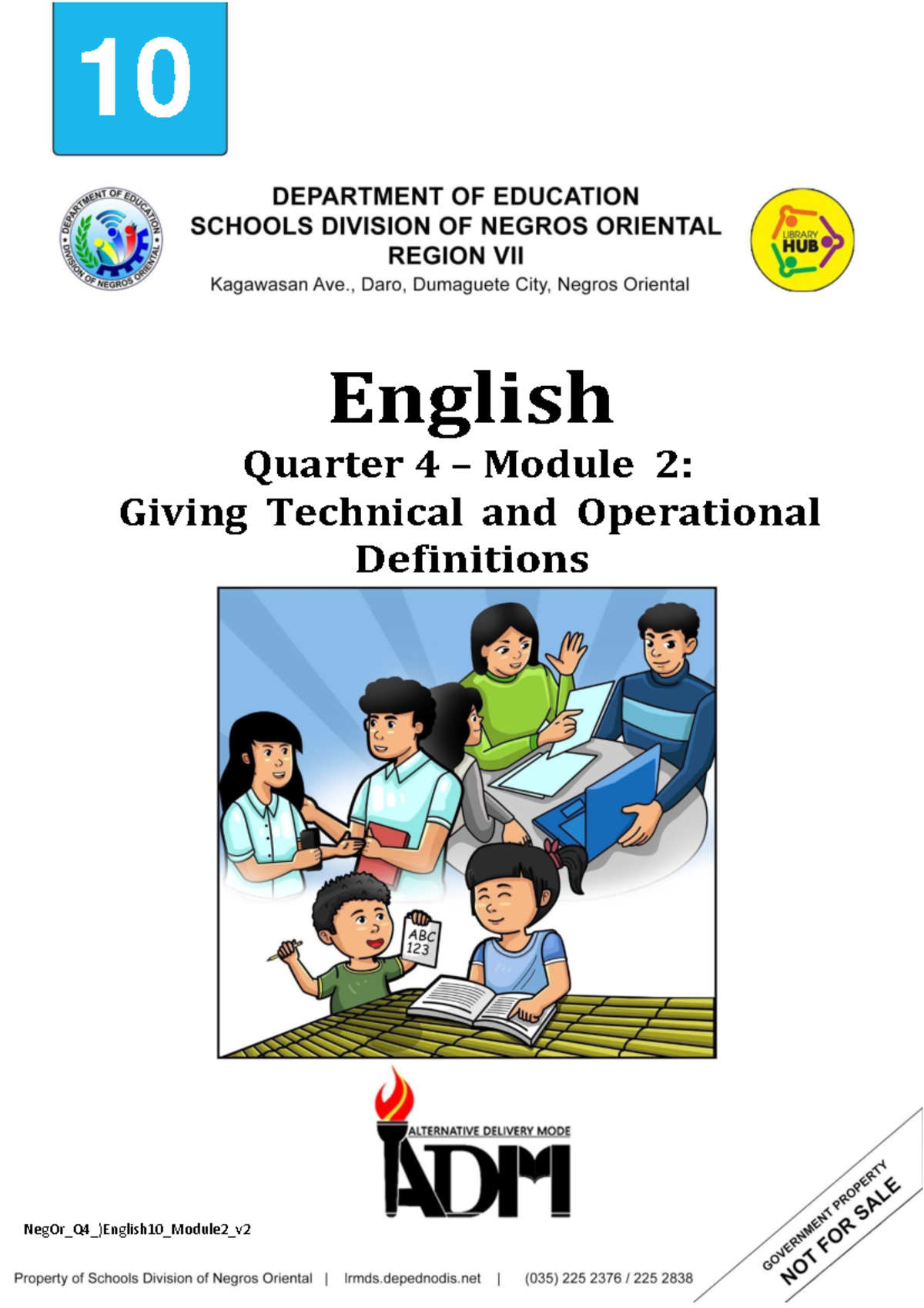 G10 SLM2 Q4 V2 - Technical & Operational Definitions Module - Studocu