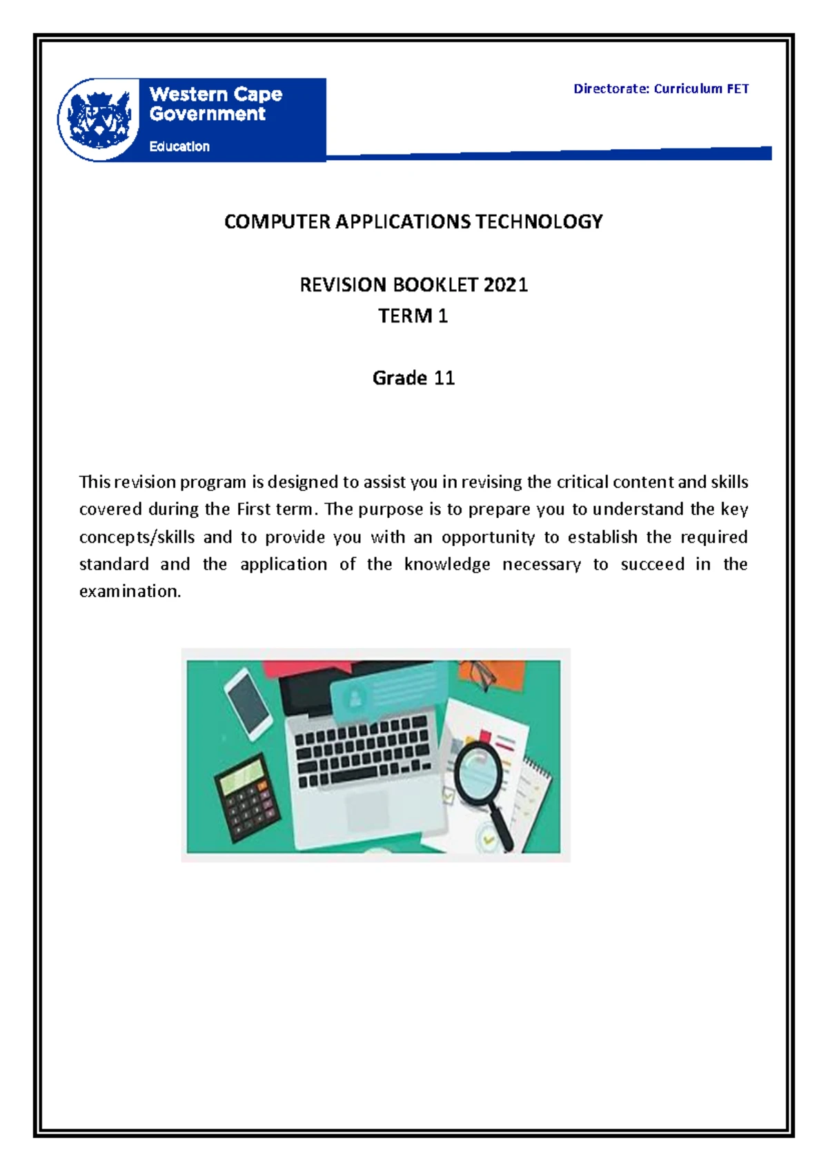 Computer Applications Technology P1 Memo Guidelines 2022 - Studocu