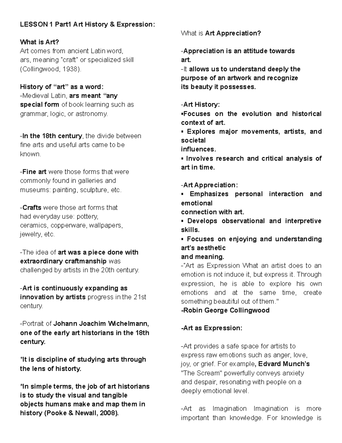 Art Appreciation: Understanding Expression, Imagination, and Function ...
