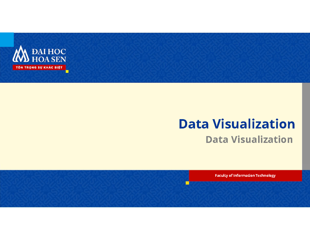 Da V05 Data Visualization Techniques and Plotting Methods - Studocu