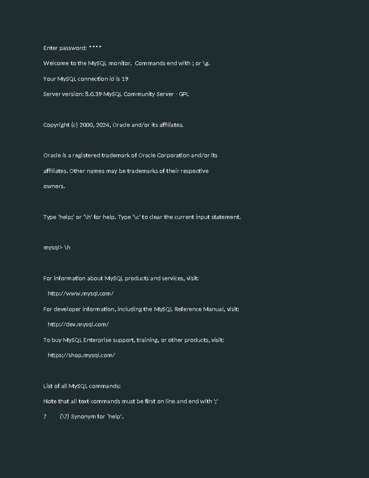 Dbms - MySQL Command Syntax Guide and Error Analysis - Studocu