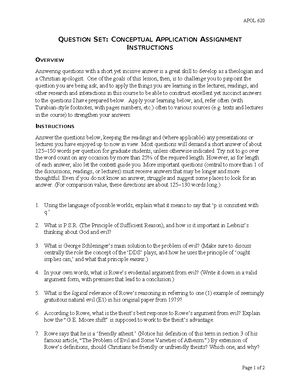 Research Paper Assignment Instructions - APOL 620 RESEARCH PAPER ...