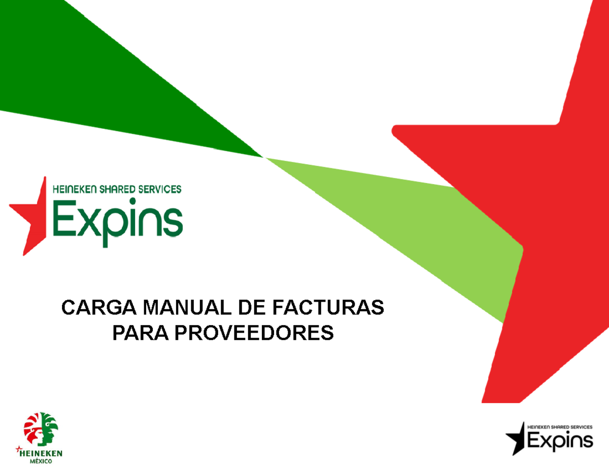 Guía Rápida: Carga Manual de Facturas para Proveedores - Studocu